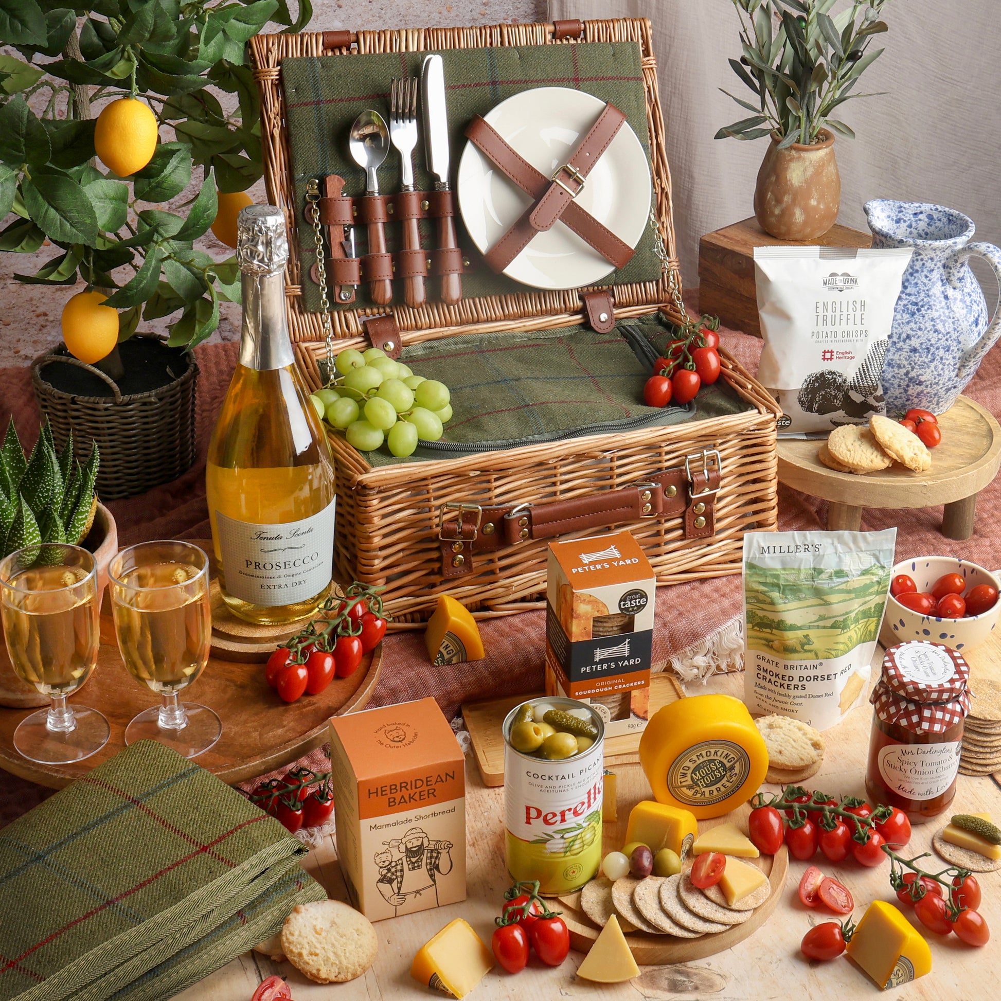 Main image of Prosecco Picnic Hamper, a luxury gift hamper from hampers.com UK