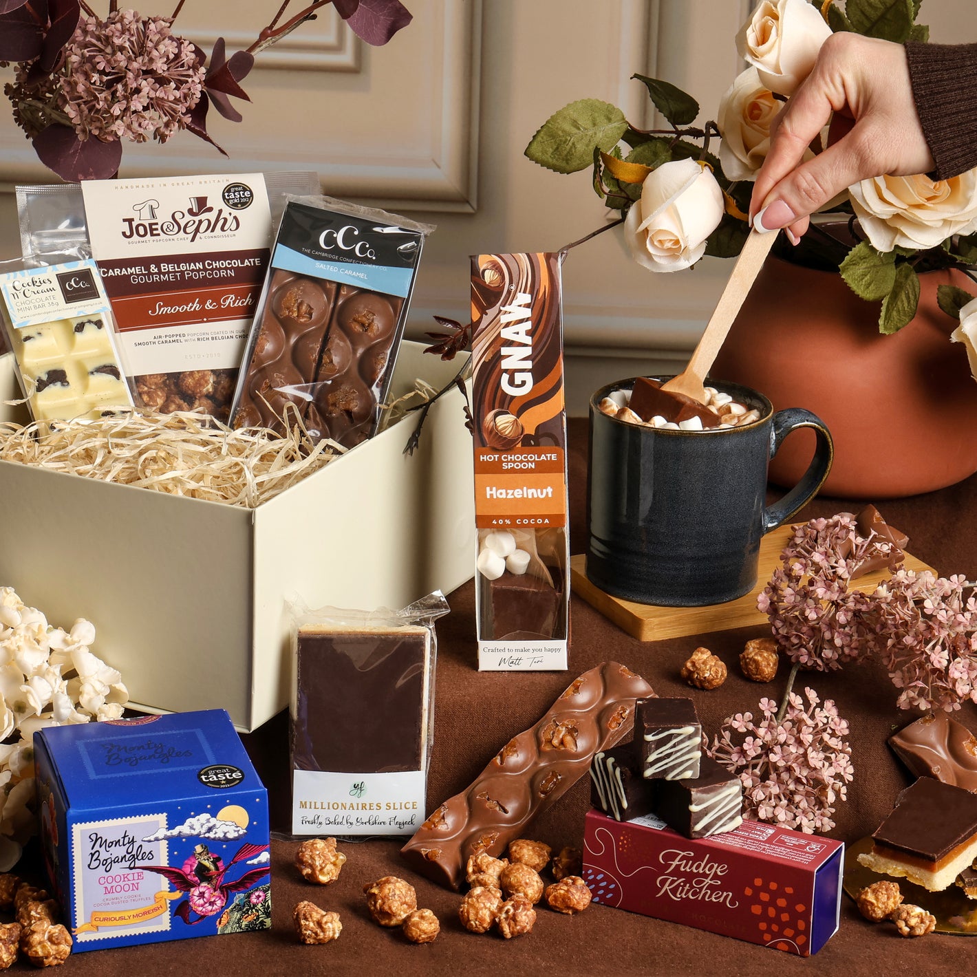 Main image of The Classic Chocolate Hamper, a luxury gift hamper from hampers.com UK
