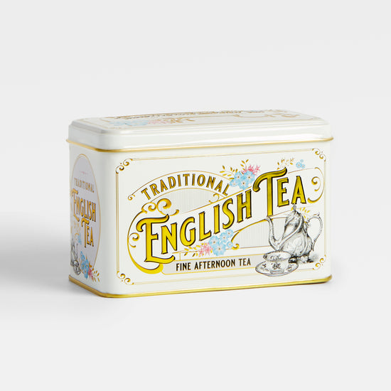 80g Traditional English Afternoon Tea Caddy (white)