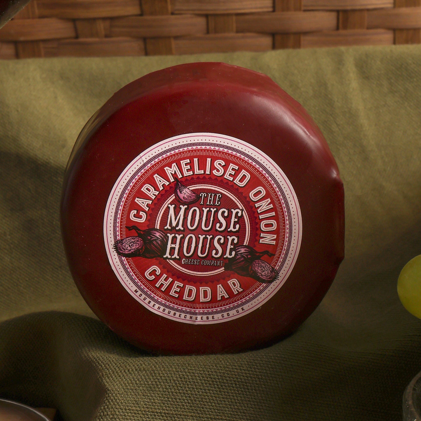 Close up of products in Wine, Cheese & Pâté Gift Hamper, a luxury gift hamper from hampers.com UK