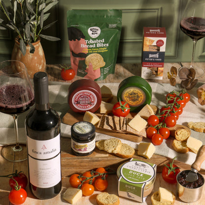 Main image of Wine, Cheese & Pâté Gift Hamper, a luxury gift hamper from hampers.com UK