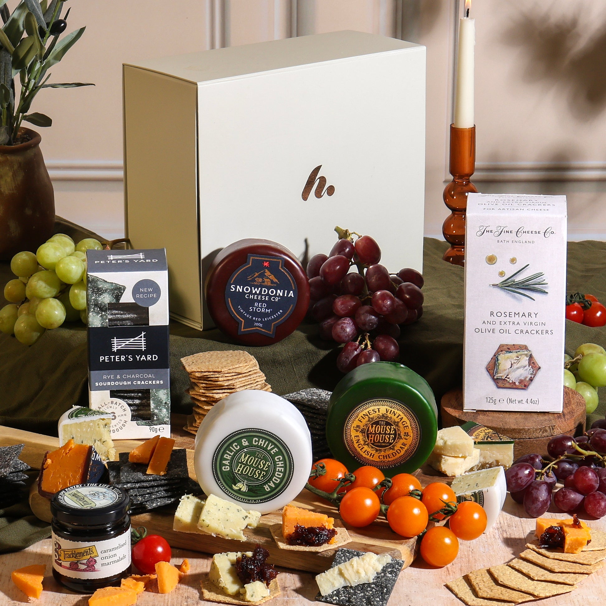 Main image of The Cheese Lover's Hamper, a luxury gift hamper from hampers.com UK
