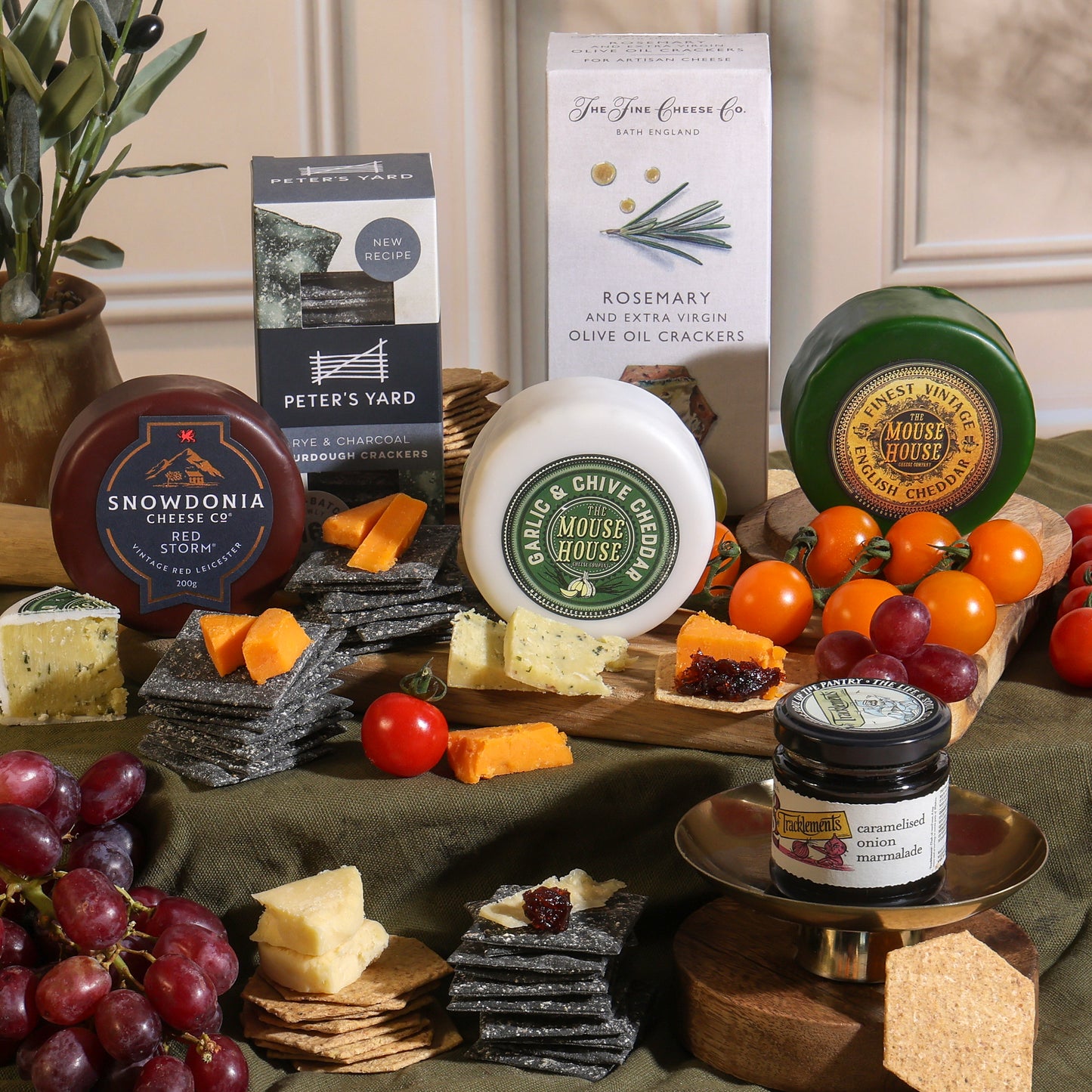 Main image of The Cheese Lover's Hamper, a luxury gift hamper from hampers.com UK