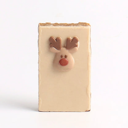 80g White Chocolate Christmas Flapjack by Yorkshire Flapjack