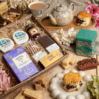 Main image of Luxury Cream Tea Gift Hamper, a luxury gift hamper from hampers.com UK