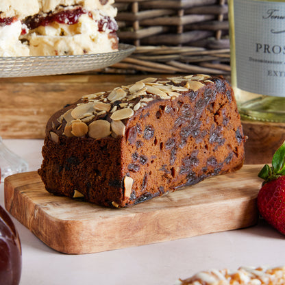 Close up of products in Afternoon Tea with Prosecco Hamper, a luxury gift hamper from hampers.com UK