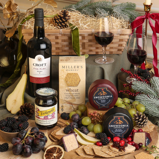 Luxury Port and Cheese Hamper