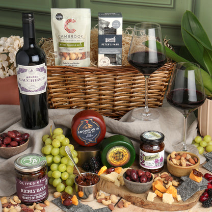 Luxury Wine, Cheese and Rillette Hamper