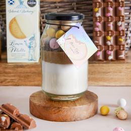 A bake your own Easter egg cookies jar, perfect for a family gift