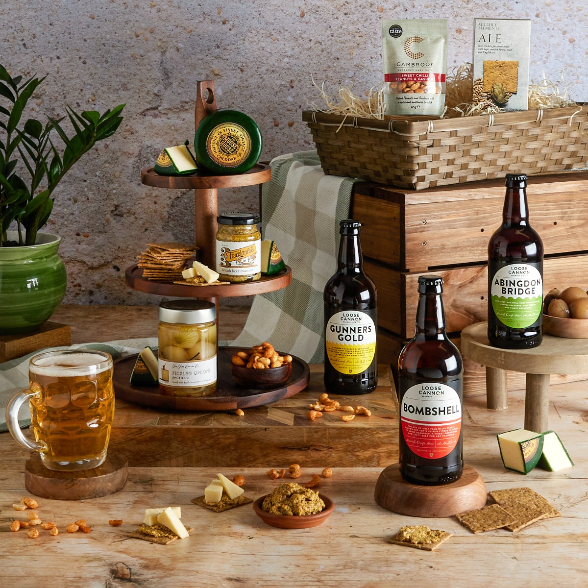 Real Ale & Cheese Hamper for Dad Real Ale Gift Hamper Hampers.com