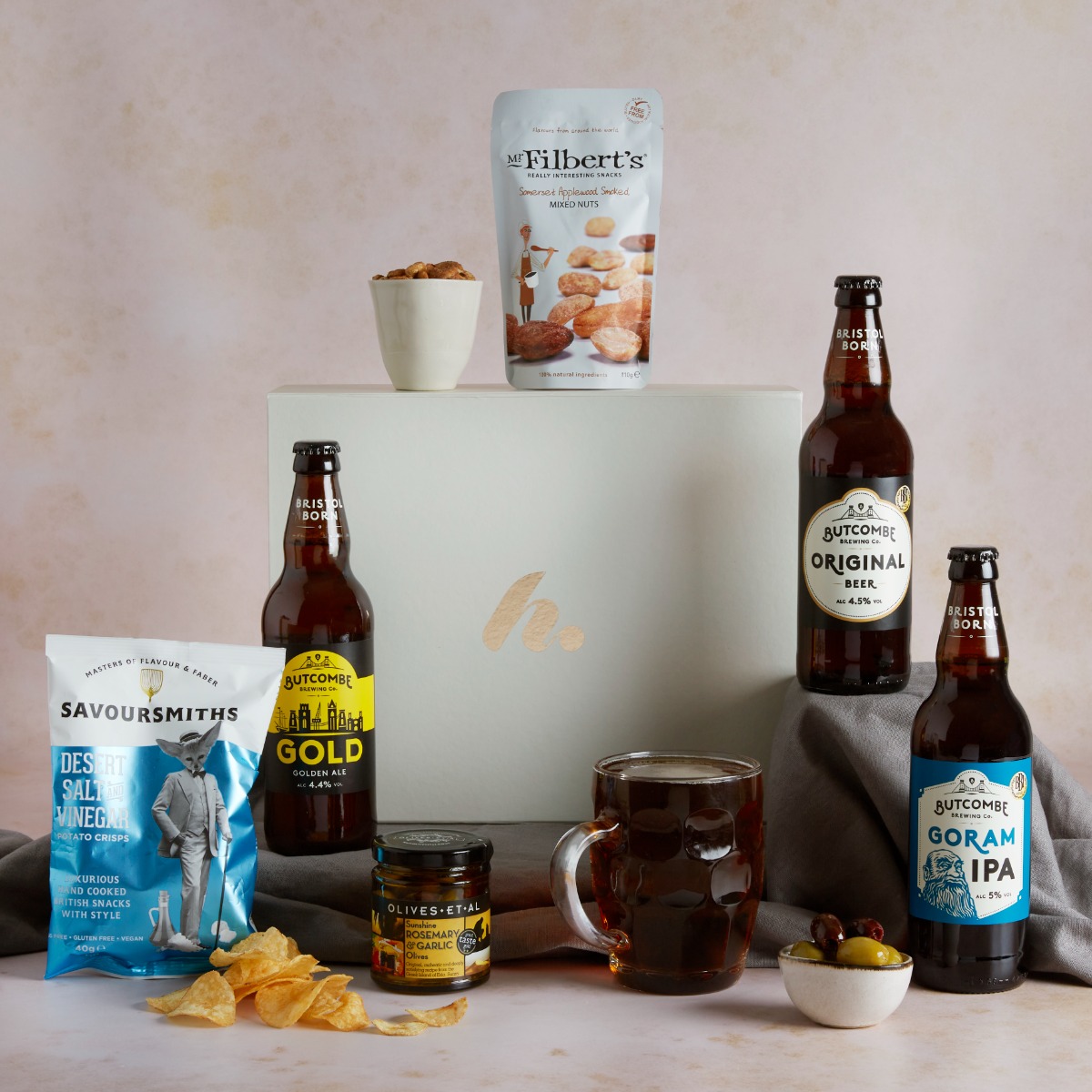 Valentine's Real Ale & Snacks Gift For Him Real Ale Beer Hampers UK Hampers.com