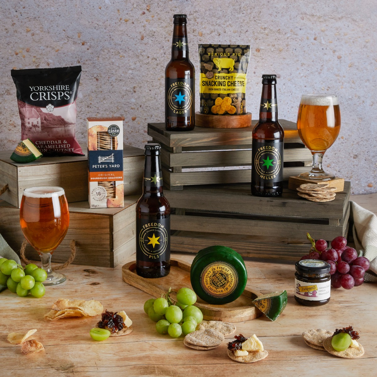 Father's Day Beer & Cheese Hamper Real Ale Gift Hamper Hampers.com