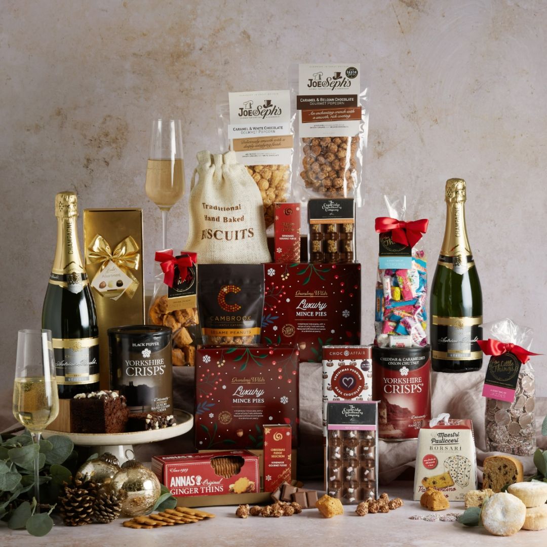 Treat The Team Festive Hamper with Champagne