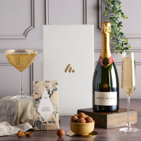 Main image of Bollinger Champagne & Chocolates Gift, a luxury gift hamper from hampers.com UK