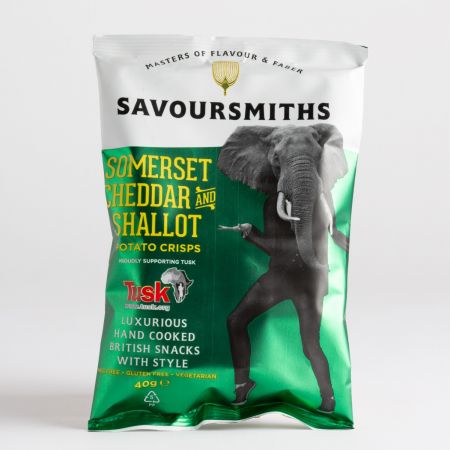 40g Savoursmiths Somerset Cheddar Shallot Crisps