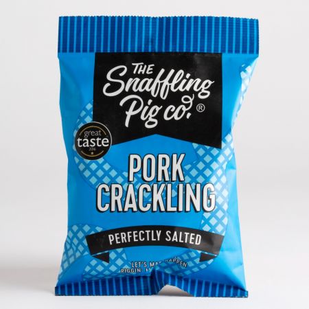 40g Snaffling Pig Pork Crackling Perfectly Salted