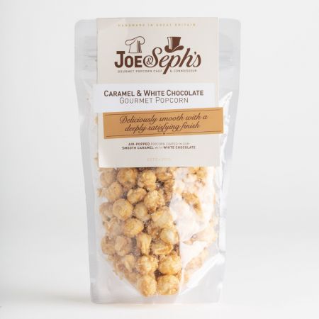 80g Joe & Sephs Caramel and White Chocolate Popcorn