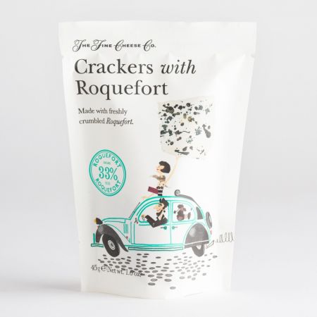 45g Fine Cheese Co Crackers with Roquefort