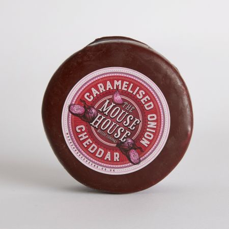 200g Caramelised Onion Cheddar by The Mouse House Cheese Company