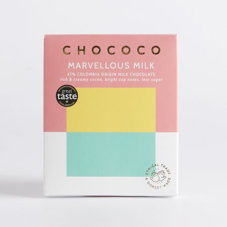 75g Marvellous Milk 47% Colombia Origin Milk Chocolate Bar by Chococo