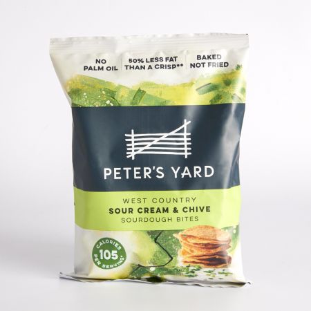  Peter's Yard Anglesey Sea Salt & Cracked Pepper Sourdough Bites 90g, part of luxury gift hampers at hampers.com