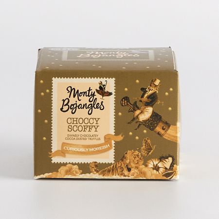 100g Choccy Scoffy Chocolate Truffles by Monty Bojangles, part of luxury gift hampers at hampers.com UK

