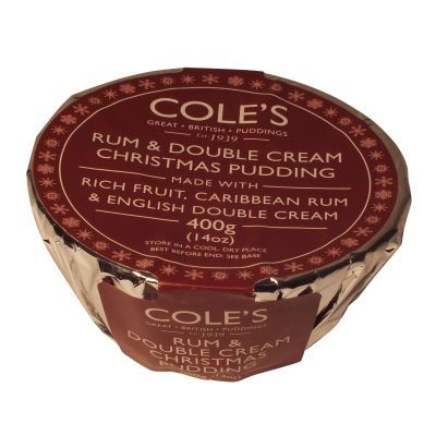 Coles Rum & D Cream Christmas Pudding 400g