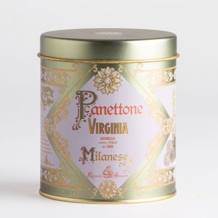 100g Amaretti Virginia Mini Traditional Panettone - Gold Nostalgic Tin