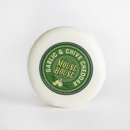 200g Garlic & Chive Cheddar by The Mouse House Cheese Company