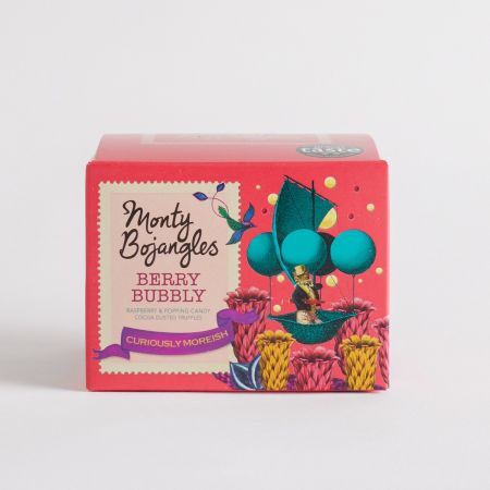 100g Berry Bubbly Chocolatey Truffles by Monty Bojangles, part of luxury gift hampers at hampers.com UK
