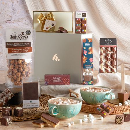 Main image of Gourmet Chocolate Lovers Hamper, a luxury gift hamper from hampers.com UK