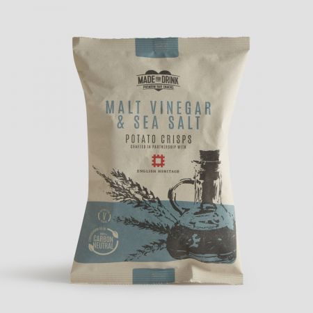 40g Made For Drink Malt Vinegar & Sea Salt Potato Crisps