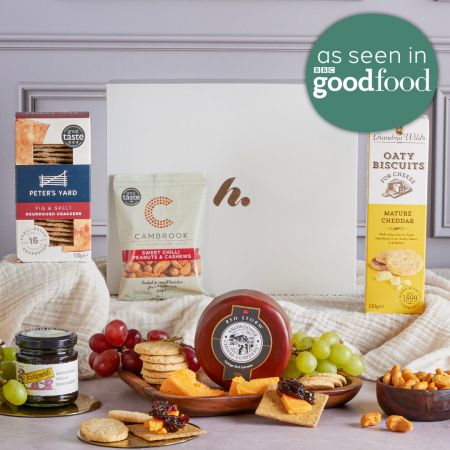 Main image of Cheese and Nibbles Gift, a luxury gift hamper from hampers.com UK