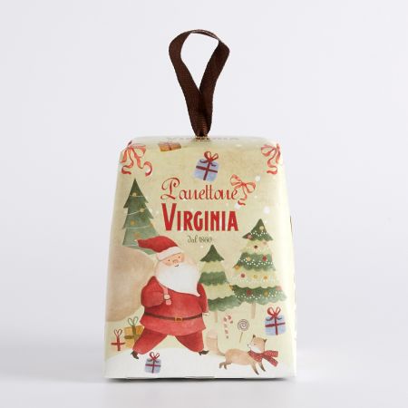 100g Amaretti Virginia Mini Traditional Panettone in Santa Claus Box