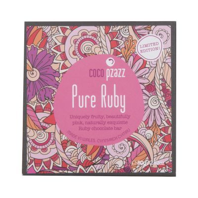 80g Coco Pzazz Pure Ruby Chocolate Bar