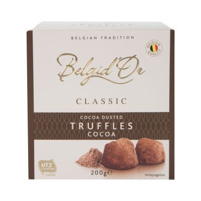 200g Belgid Or Cocoa Dusted Truffles