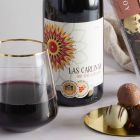 Close up of products in Red Wine & Chocolate Hamper, a luxury gift hamper at hampers.com
