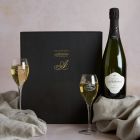 Main Premier Cru Champagne & Glasses Gift, a luxury gift hamper at hampers.com