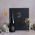 Main Grand Cru Champagne & Glasses Gift, a luxury gift hamper at hampers.com