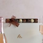 Close up of products in Prosecco Rosé & Truffles Hamper, a luxury gift hamper at hampers.com