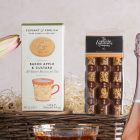 Close up of products 2 in Prosecco Rosé Indulgence Hamper, a luxury gift hamper from hampers.com UK