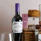 Close up of products in The Prestige Food & Wine Hamper, a luxury gift hamper at hampers.com