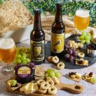 Close up of products in Cider & Cheese Hamper, a luxury gift hamper at hampers.com