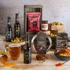 Close up of products in Indian Cooking & Beer Hamper, a luxury gift hamper at hampers.com