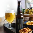 Close up of products in Hawkstone Luxury Beer Hamper, a luxury gift hamper from hampers.com