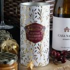 Close up 2 of products in The Luxury Let it Snow Christmas Hamper, a luxury Christmas gift hamper at hampers.com UK