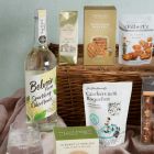 Close up of products in Alcohol Free Gift Basket, a luxury gift hamper at hampers.com