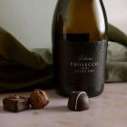 Close up of products in Congratulations Prosecco & Chocolates Gift, a luxury gift hamper at hampers.com