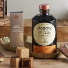 Close up of products in The Espresso Martini Hamper, a luxury gift hamper from hampers.com uk