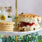 Close up of products in Luxury Cream Tea Gift Hamper, a luxury gift hamper at hampers.com